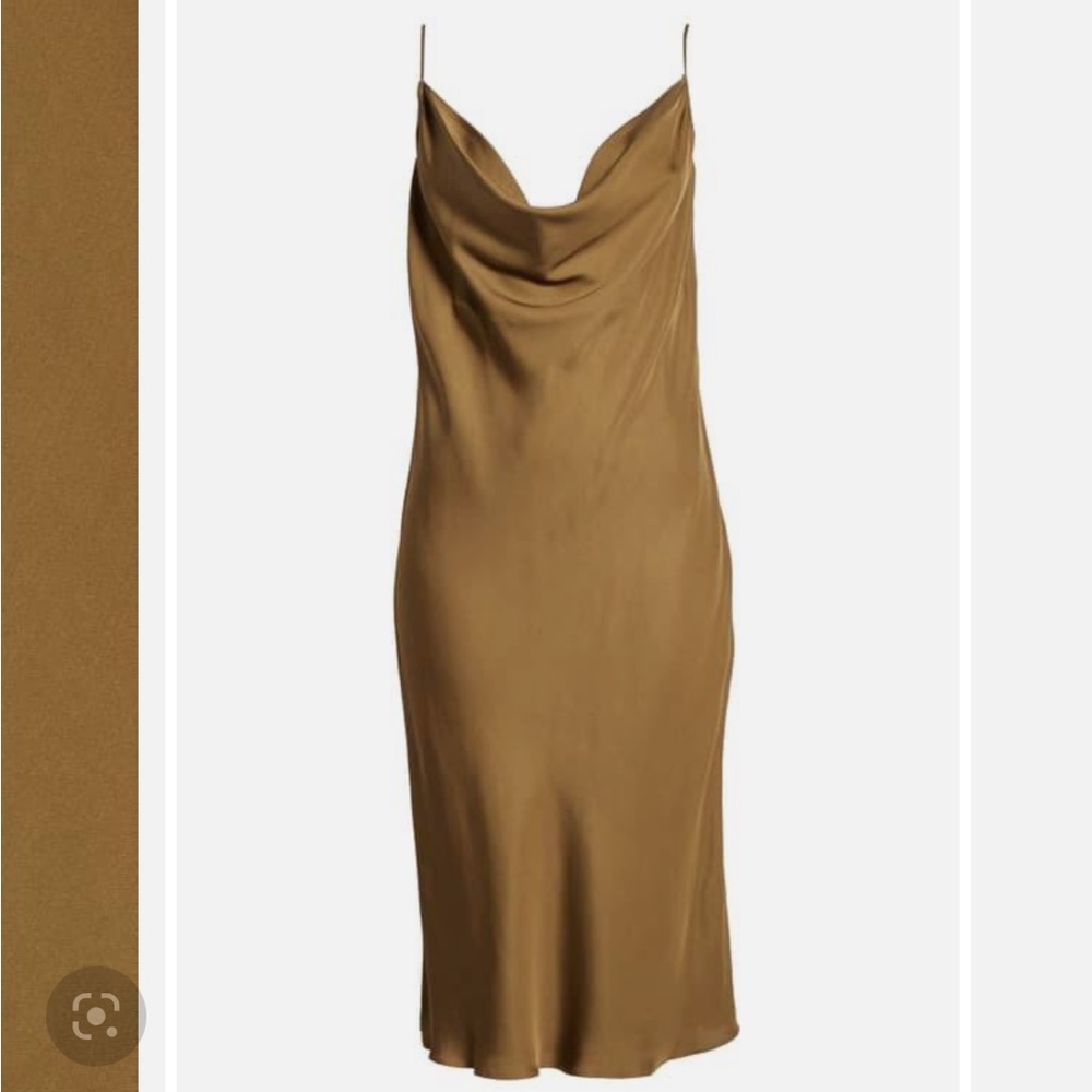 Frame Cowl Slip Dress